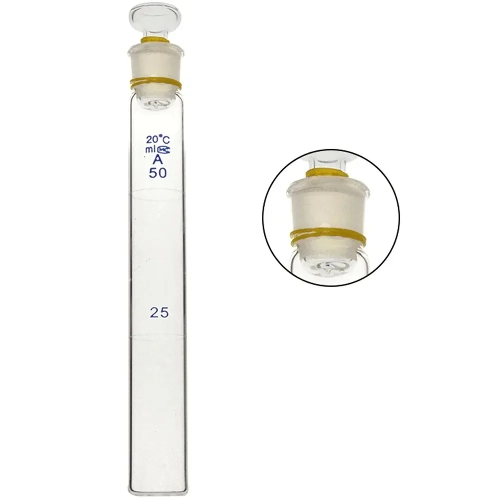 석영 마개 비색 테스트 튜브, 5ml, 10ml, 25ml, 50ml, 100ml