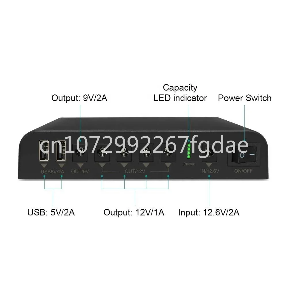 

SL3400 DC 12V/9V/5V Output Small UPS Uninterruptible Power Supply 18650 27000mAh 98Wh Lithium-ion Backup Battery