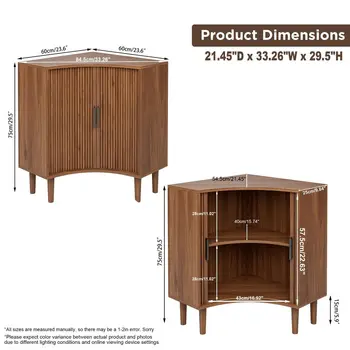 Corner Sliding Storage Cabinet 1