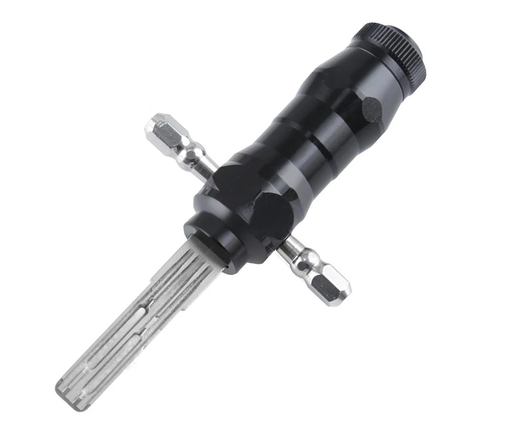 Multifunktionales 10-teiliges Lockpicking-Set mit T-Griff, Tragbares Schlossöffnungs-Werkzeug für Haus-, Schrank- und Türschlösser, Schlossdekodierer – Detail 9