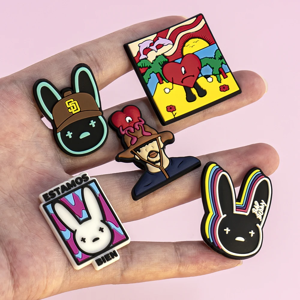 Bad Bunny Shoe Charms 1pcs shoe charms shoe decorations