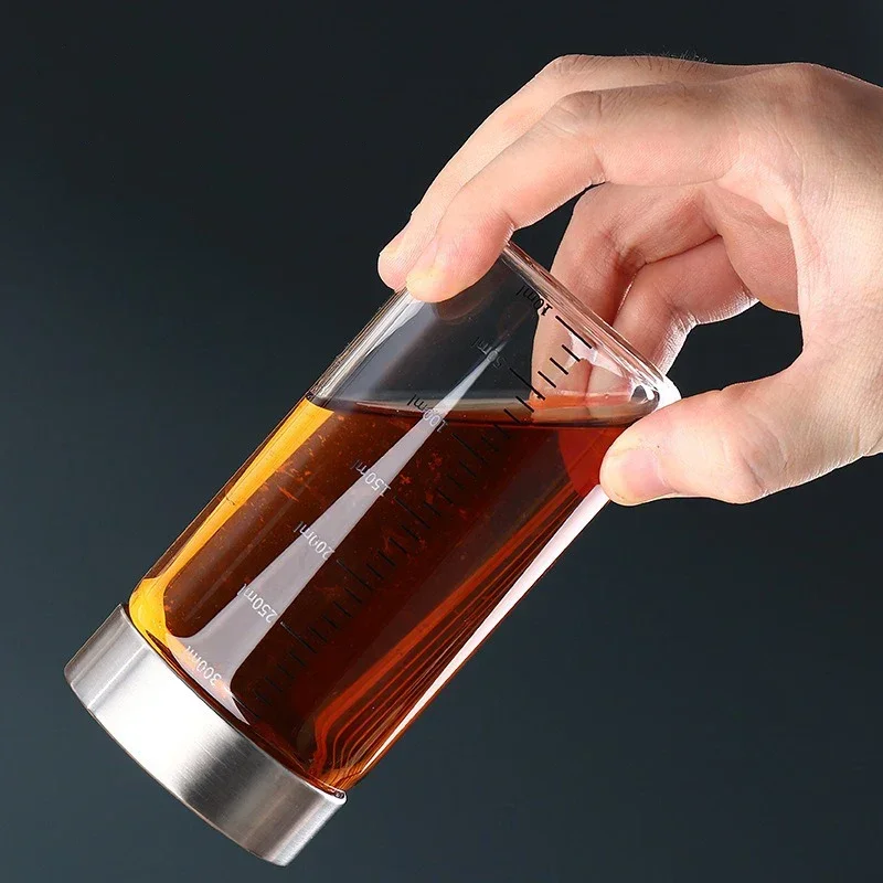 100-500ml Graduated Glass Bottle High Borosilicate High Temperature Resistant Glass Jars Leak Proof Storage Bottle Spice Jars 3