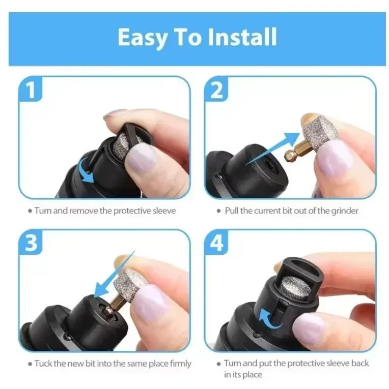 Pet Nail Clippers Nail Grinder for Cats Dogs Electric Trimmer Battery Life 8 Hours Rechargeable Plug-in
