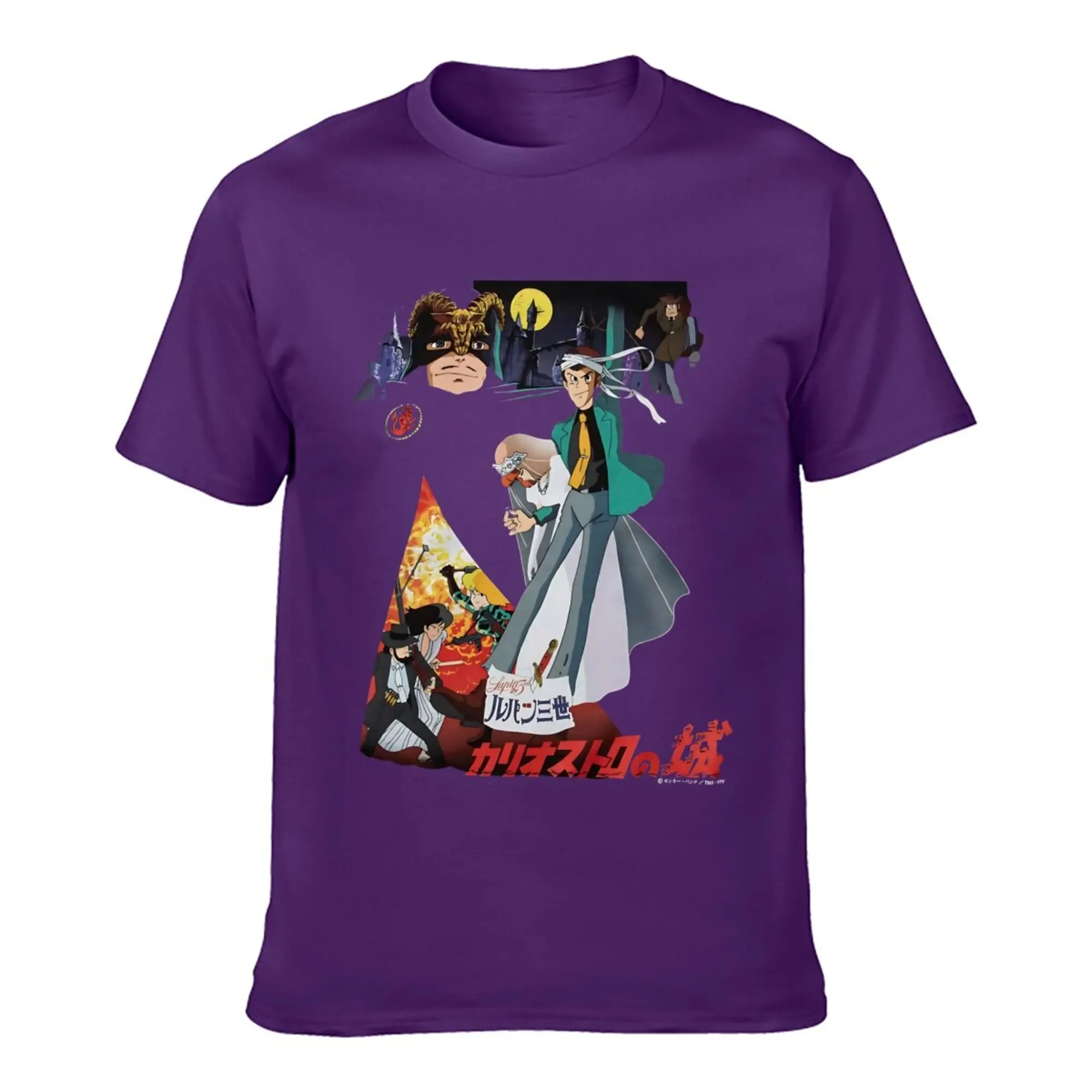 131◆GEEKS RULE LUPIN THE 3RD T-SHIRT 02 Geeks Rule X Lupin The Third The Castle of Cagliostro Black T