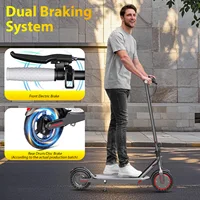Trottinette électrique LADPED BP60XB/E1PRO à double frein avec siège, sac de rangement, moteur 350W, 31KM/H sur application, pneus 36V 8,5 pouces, pour adultes 6
