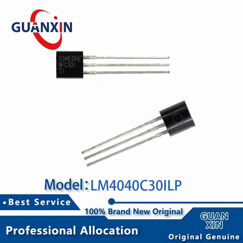 100% nueva electrónica LM4040C30ILP LM4040C30ILPR TO-92-3 marcado ...