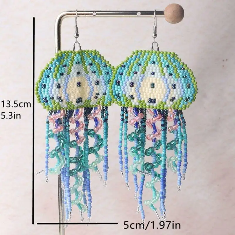 Handmade Bead Earrings with Bohemian Tassels Drop Earring Long Tassels Earrings Suitable for Fashion Enthusiasts Present C71A 6