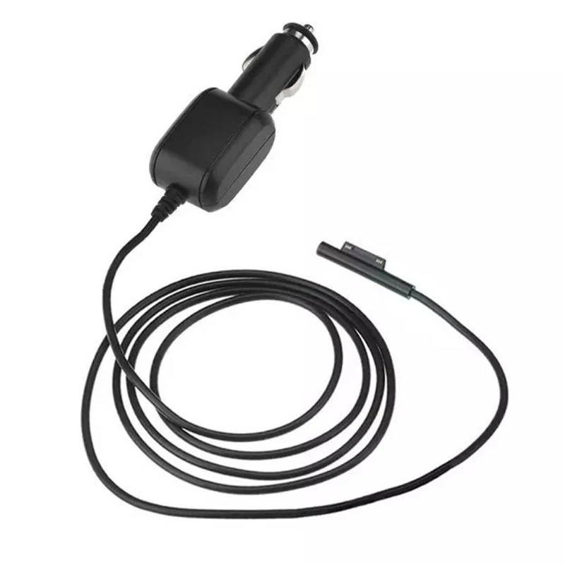 Power Adapter Protable Surface Car Charger for DC 15V 3A Power Supply Guide Cable Power Charger Adapter for Surface Pro 7/6/5/4/3
