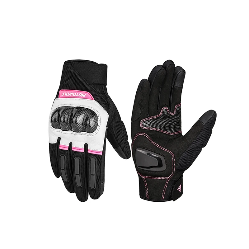 Gants de Moto Respirants pour Femme, Couleur Rose, pour Écran Tactile, pour  Motocross, Hourbike, d'Équitation, d'Été - AliExpress