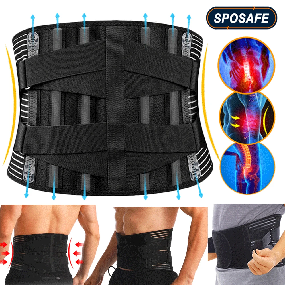 

Lumbar Support Waist Back Strap Compression Springs Supporting for Men Women Bodybuilding Gym Fitness Belt Sport Girdles