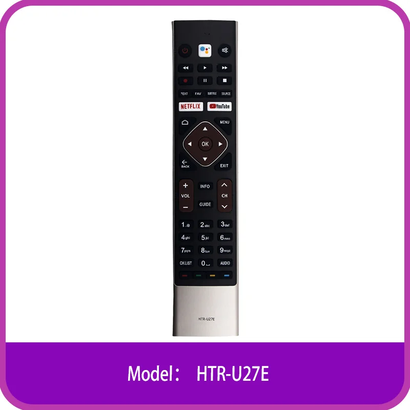 하이얼 TV용 HTR-U27E 음성 리모컨, LE32K6600GA, LE40k6600GA, LE43K6600GA