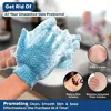 2pcs/6pcs/12pcs Reversible Exfoliating Shower Gloves, Body Scrub Gloves, ,Cleansing Tools Bath Towel Bath Products Back Scrub 2
