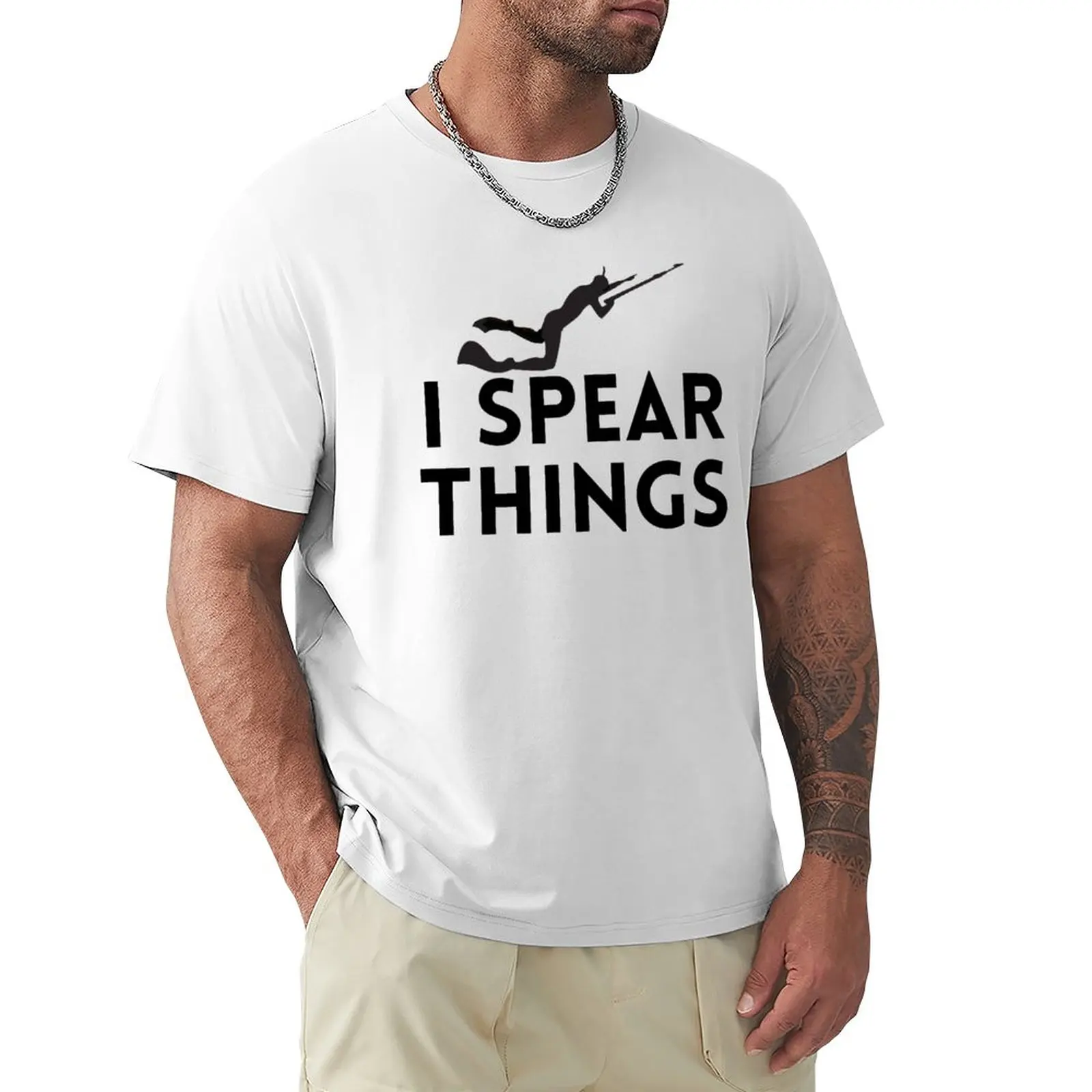 

I Spear Things - Funny Spearfishing idea -Diving Gift, SpearFishing ideas - Gift For Her Diving & For Him T-Shirt