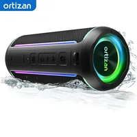 Ortizan Bluetooth Speaker X30, V5.3 Wireless IPX7 Waterproof Shower Speaker,40W HiFi Stereo Sound,TWS Pairing,30H Music Playtime 1