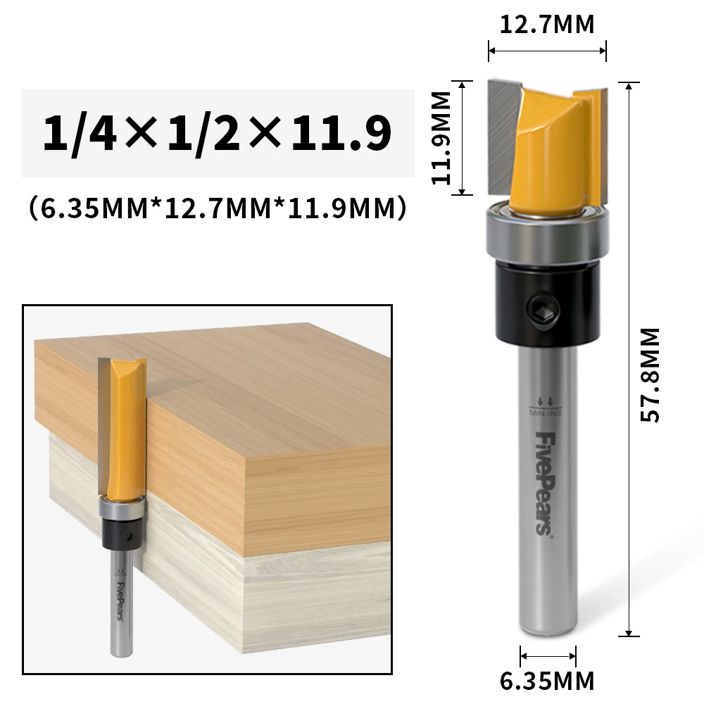 6 pièces 6.3mm-20.5mm fraise perceuse électrique jeu d'alésage pour bois  dur