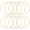 10 Pcs Metal Dream Catcher Hoops 10cm Gold Diameter Craft Round Rings Home Decor Tassel Plant Hangers Gifts Safe 1