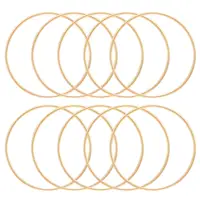 10 Pcs Metal Dream Catcher Hoops 10cm Gold Diameter Craft Round Rings Home Decor Tassel Plant Hangers Gifts Safe 1