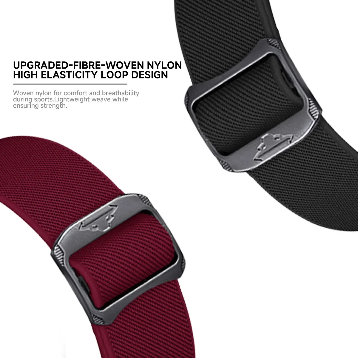 Nylon Sport Wristband Strap - 45mm/41mm, Universal Replacement Bracelet Accessory