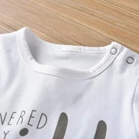 New Fashion Newborn Toddler Infant Baby Boys Romper Clothes Letters Printed Long Sleeve Jumpsuit Playsuit Clothing 2