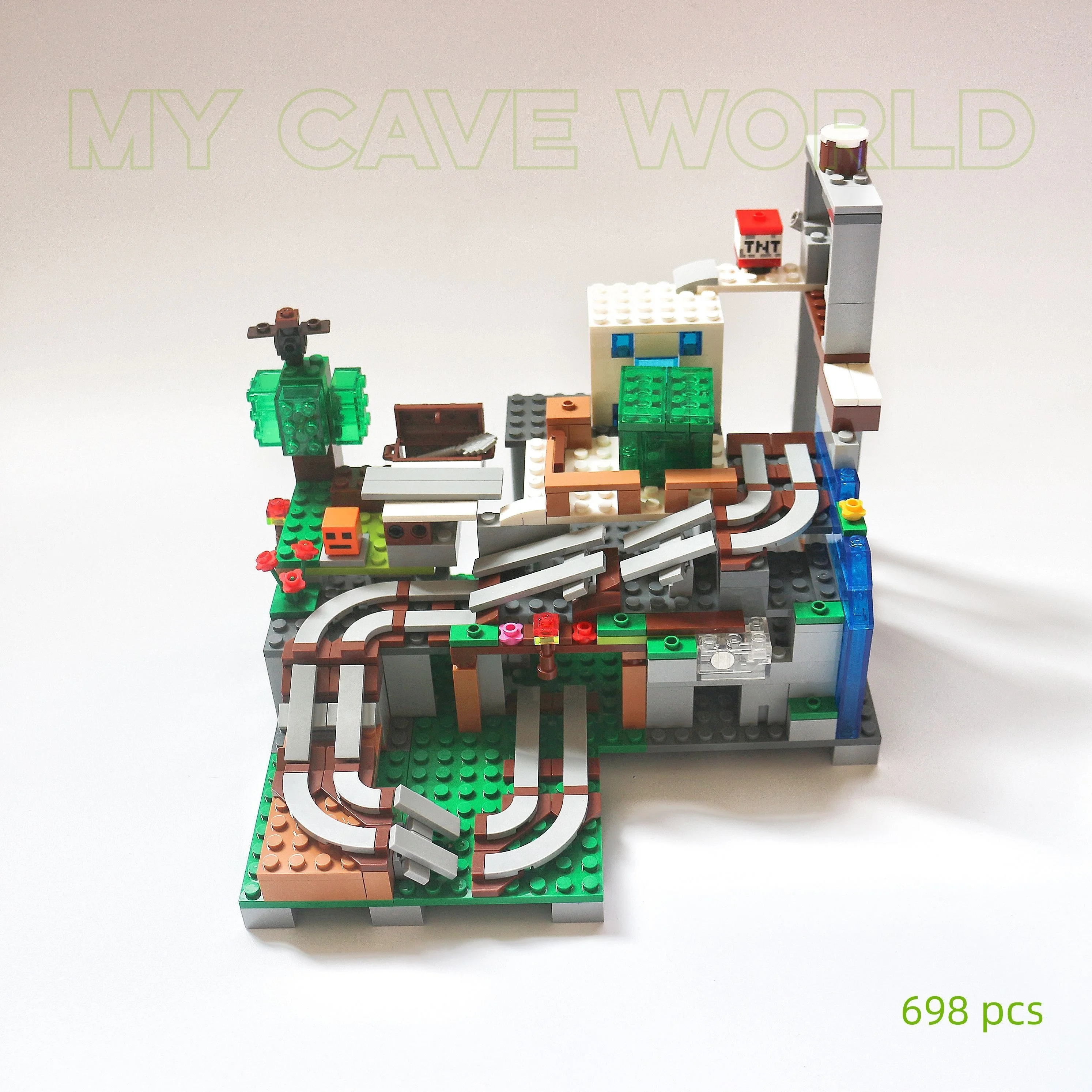Mini World Machine Cave Building Block Model Set,Puzzle Decompression Toy Gift