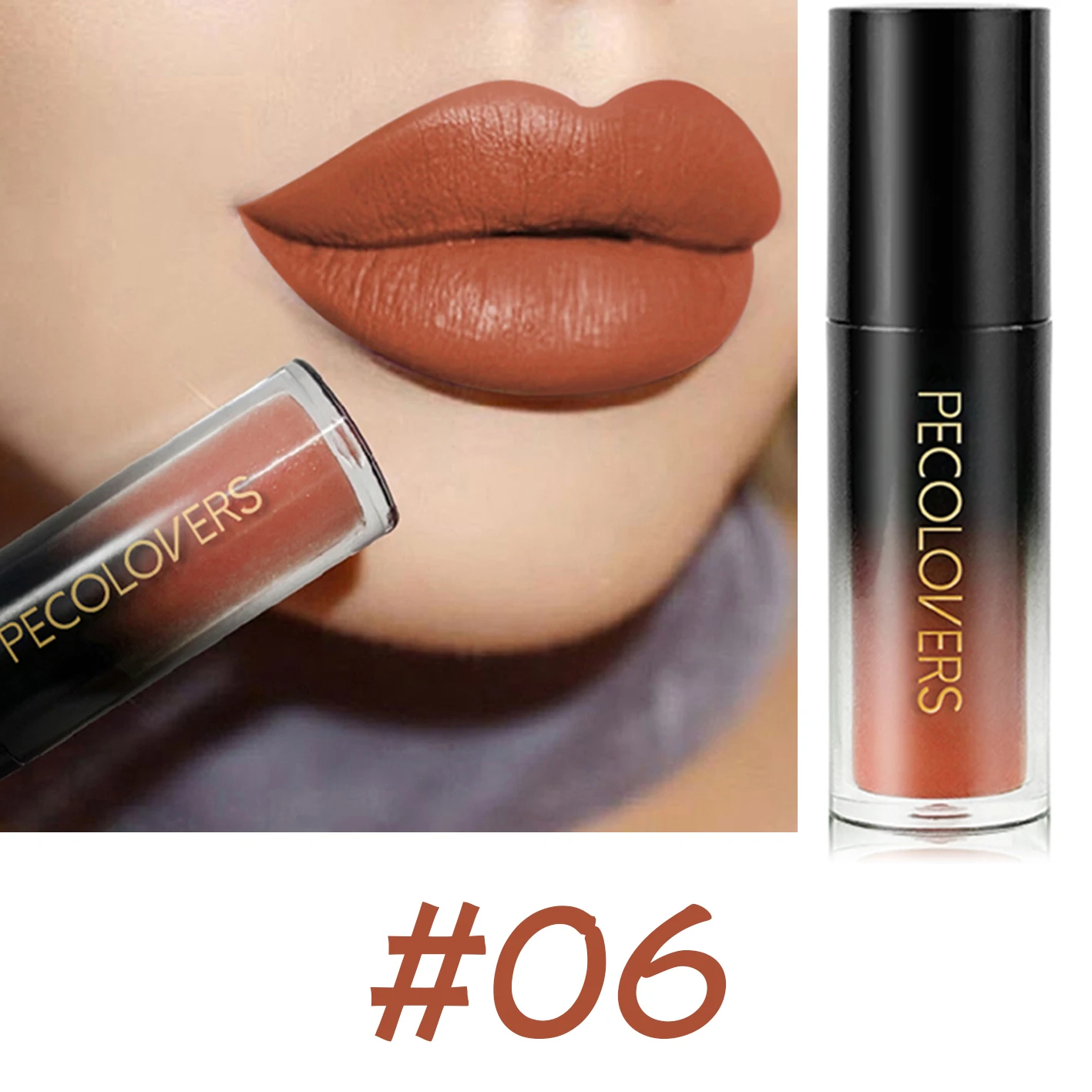 Lipstick Lip Gloss Makeup Waterproof Velvet Non-stick Cup Lip Tint Matte Long Lasting Sexy Red Brown Nude Liquid Lip Stick S9ee45455abae48b899ffe96b543b25fel
