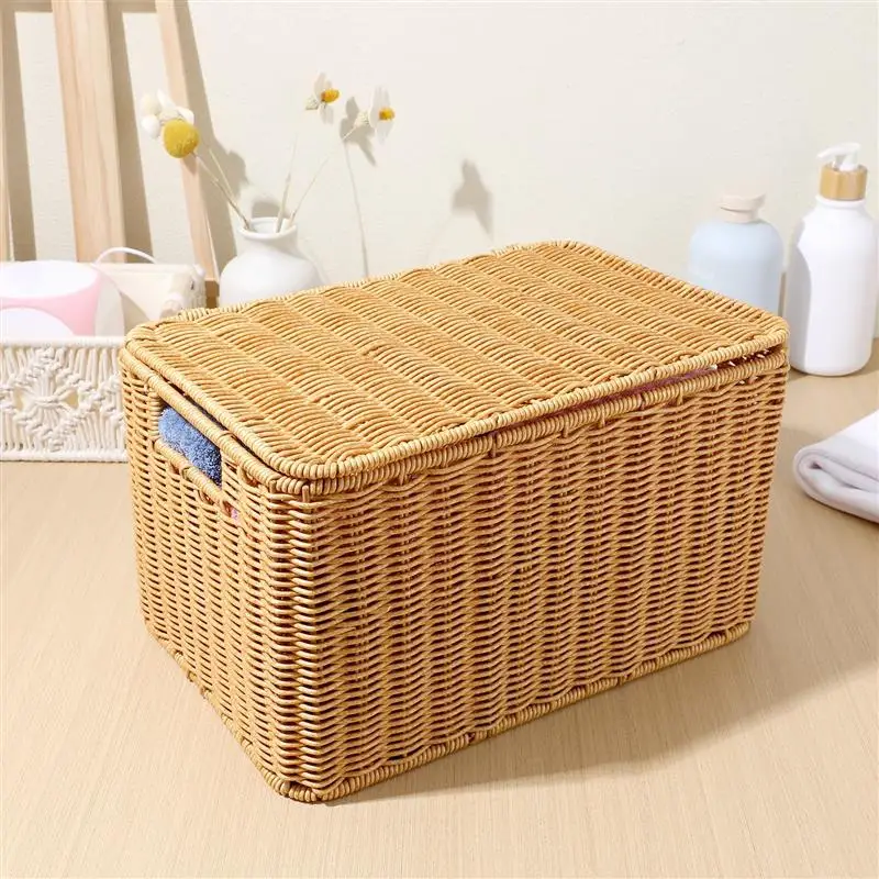 

Cube Storage Boxes With Lids And Metal Frame Woven Storage Clothes Storage Bins Multipurpose Sundries Clothes Storage Bins