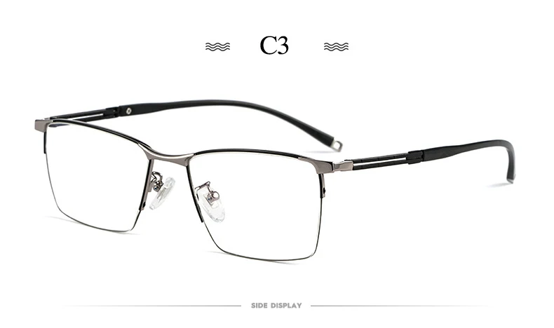 Hotochki Unisex Full Rim Square Titanium Eyeglasses 86027