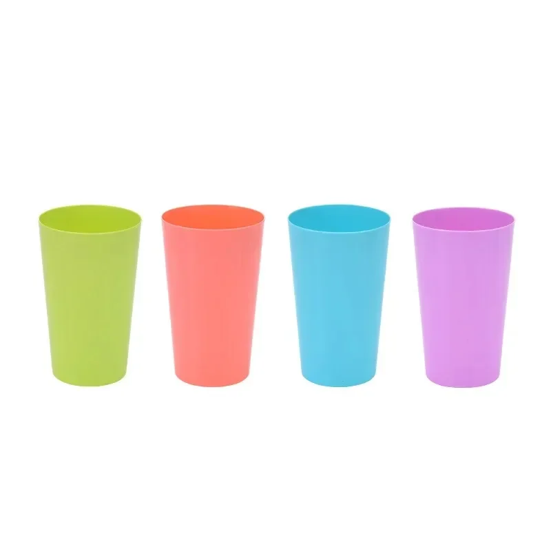 530ml Plastic Cups Unbreakable Toddler Cups Bright Colored Kids Drinking Cups for Home Party