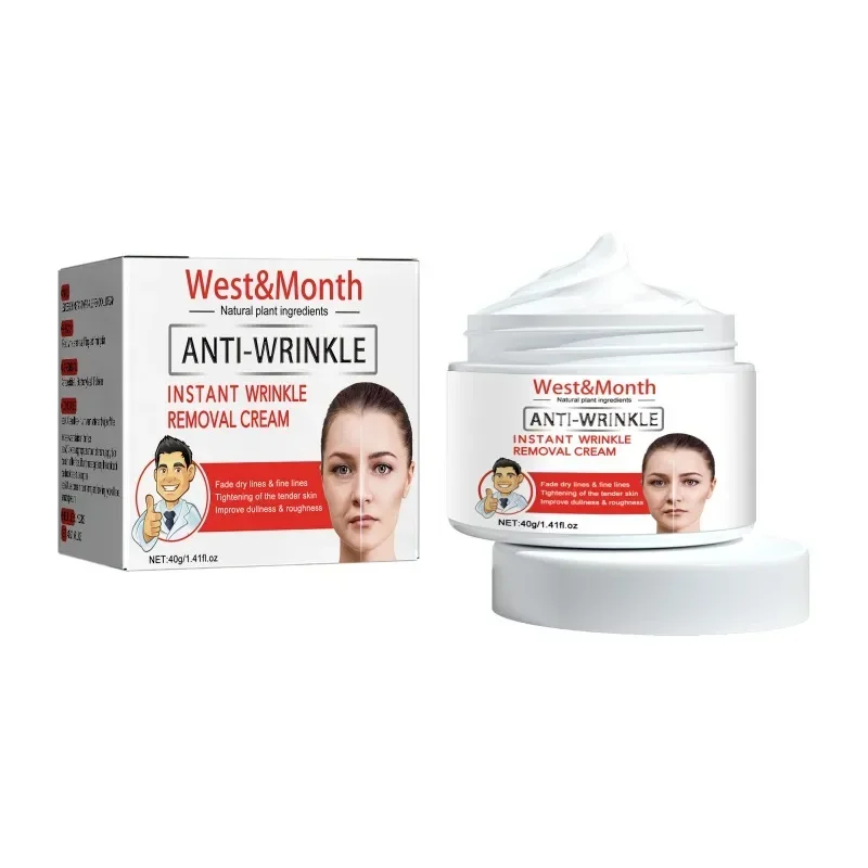 Instant anti-wrinkle cream firming lifting remove fine lines fade nasolabial folds Anti-aging Moisturizing Brighten Facial Skin