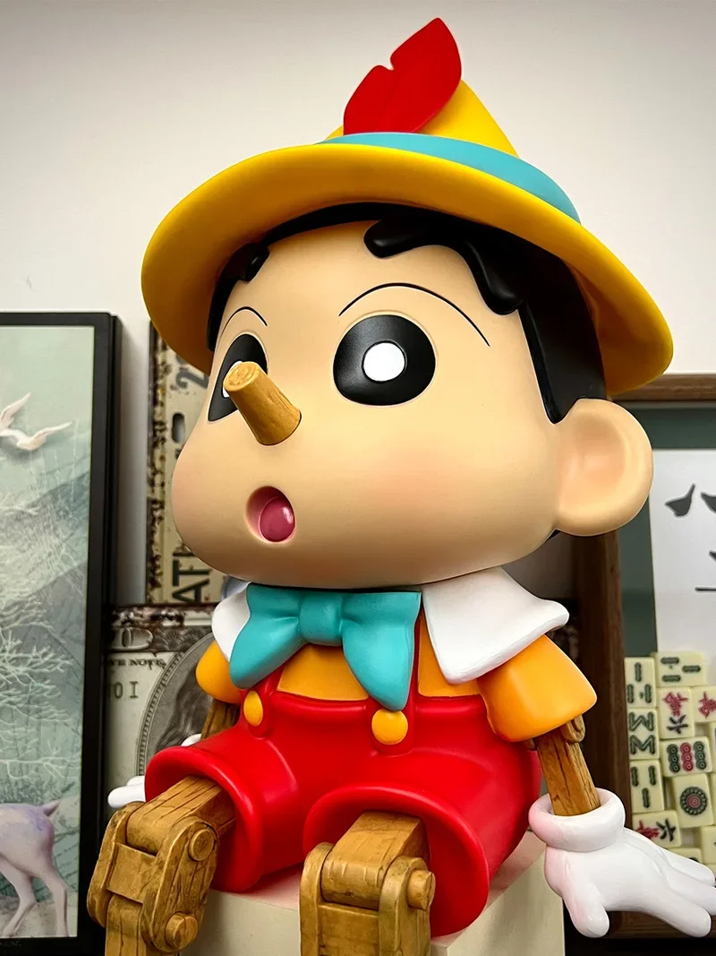 Pastelka shin-chan cos pinocchio anime cifra domácí dekorace 4-size okrasa roztomilá panenek narozeniny dárky kawaii akce cifra