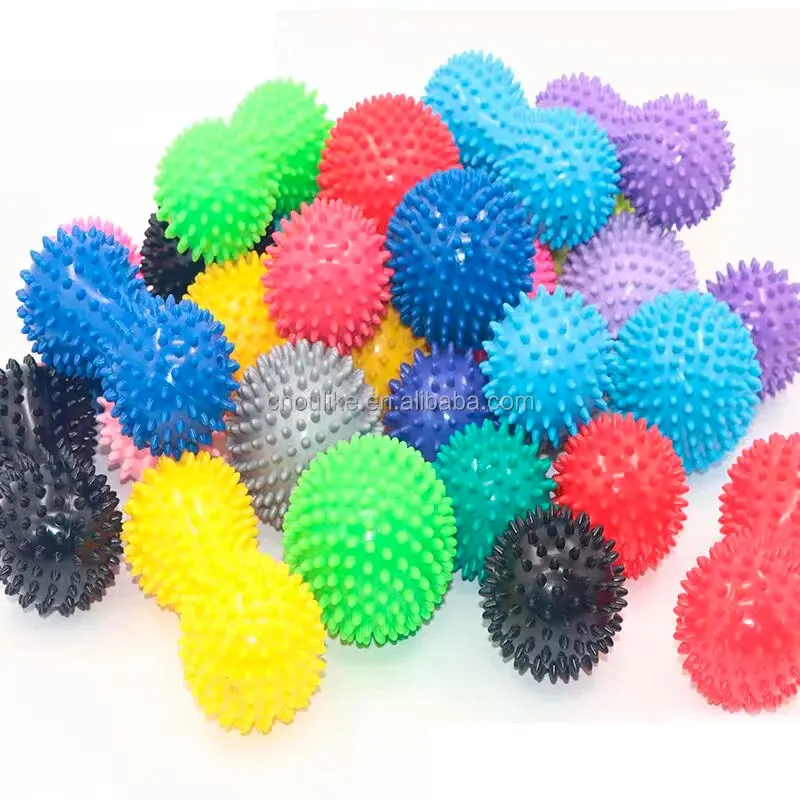1Pc Peanut Massage Ball Colorful PVC Spiky Massage Ball Muscle Pain Stress Sensory Ball Foot Muscle Massager Relaxation 6