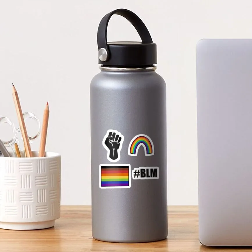 

BLM/LGBT+ Sticker for Laptop Decor Bedroom Car Cute Cartoon Art Fashionable Public Suitcase