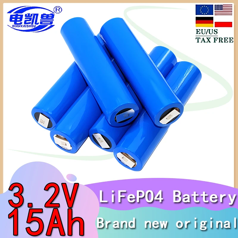 

Lifepo4 Battery 33140 3.2V 15Ah Rechargeable 16Ah Cells For 12V 24V DIY Ebike E-Scooter Power Tools Battery Pack+Nickel Sheet