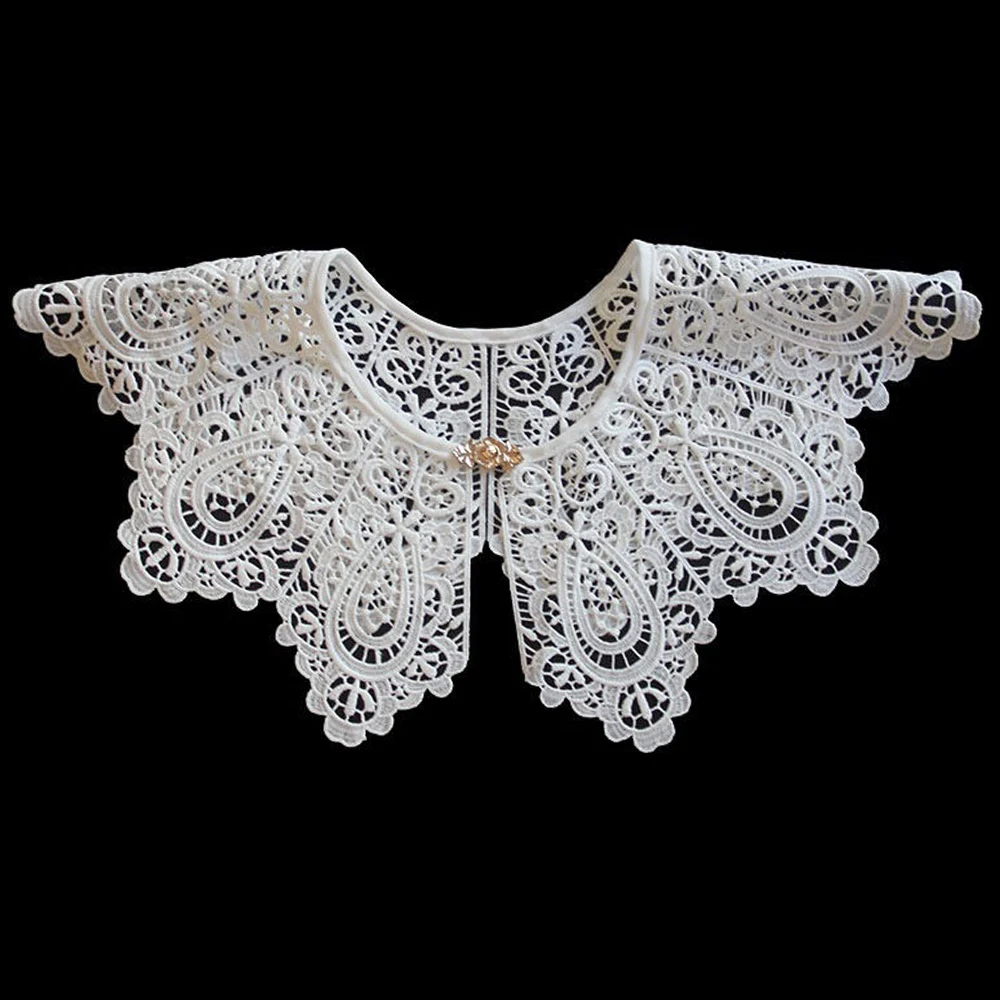 Women Lace Fake Collar Doll Collar Detachable Shirt False Blouse Top Women Clothes Accessories