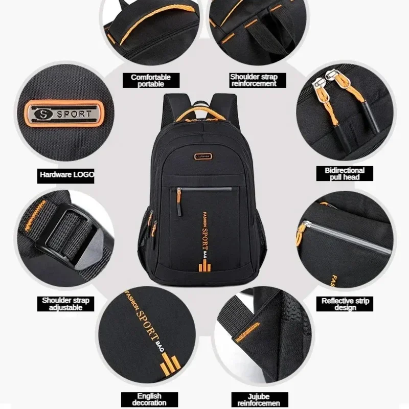 Men's Backpack Oxford Business Computer Bag Waterproof Backpack Leisure Travel Backpack High School Student Backpack For Man
