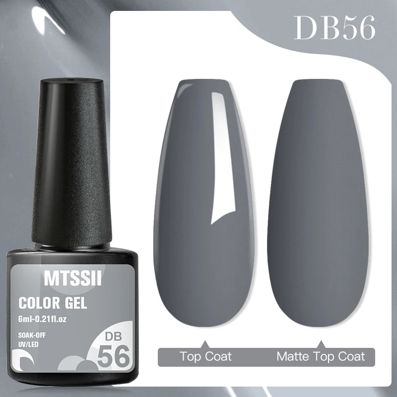 Mtssii 240 Colors Nail Gel Polish 6ML Nude Vernis Semi Permanent Nail Art Manicure Soak Off LED UV Gel Nail Salon Varnish DB01