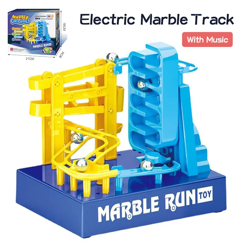 Electronic Marble Run Construction Race Track Building Blocks Track