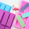 8 Cavity Rectangle Silicone ice mold Cake Baking Pan Pudding Muffin Loaf Brownie Cornbread Mould Square Soap DIY Molds 2