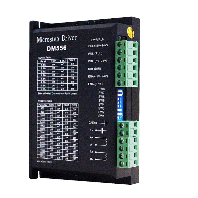 Microstep Motor Driver DM542 DM556 Suitble for 42 57 Stepper Motor Nema17 Nema23 Supply Voltage 20-50V DC 1-5.6A stepper motor driver dc motor driver