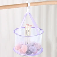 Makeup Brush Storage Powder Puff Drying Bag Mesh Pocket Anti Deformation Mesh Basket Household Use Air Drying Bag 2