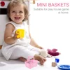 12 Pcs Mini Shopping Basket Small Candy Kids Baskets Children Toy Miniature Grocery Plastic Toys 4