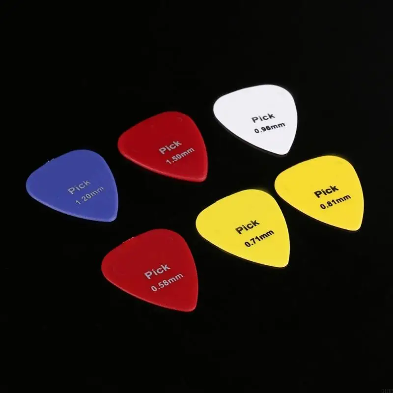 31BE Guitar Pick 40in1 for Case Set Plastic Mix 0.58-1.50 Color Random