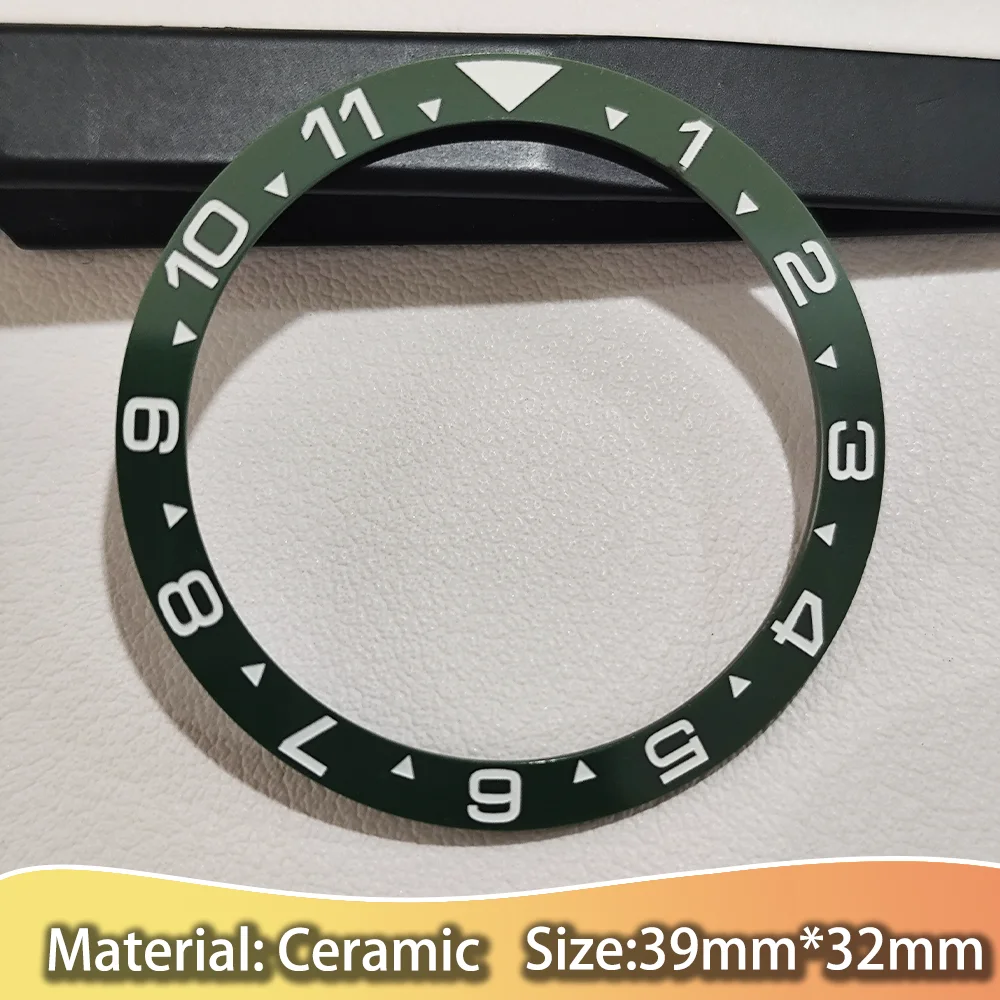 Multicolor Ceramic Bezel Ring for Men's Watch - 39mm x 32mm