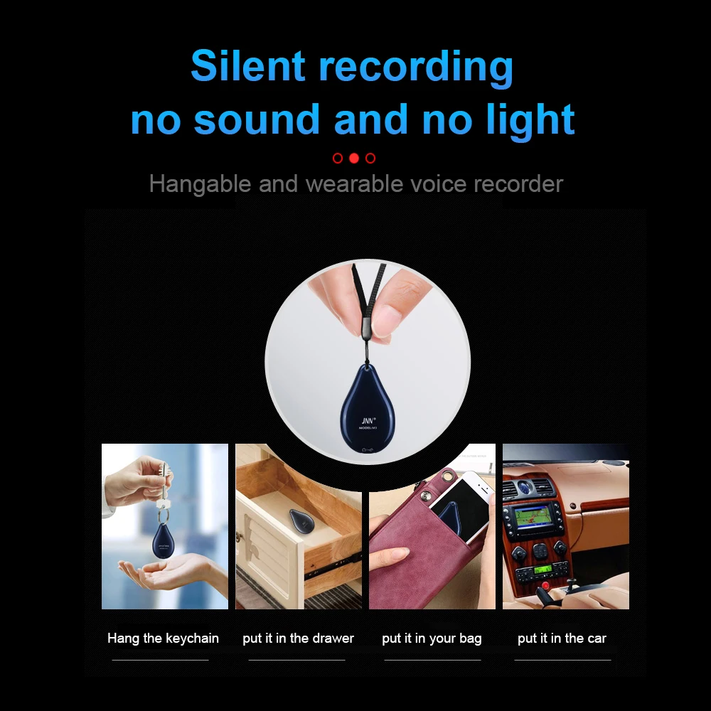 Mini Voice Activated Recorder Digital Recording Sound Professional Dictaphone Au