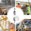 Rope Pulley Block Zinc Alloy Hook Handheld Crane Heavy Duty Polyethylene Rope Pulley Hoist Manual Lifting Device 5
