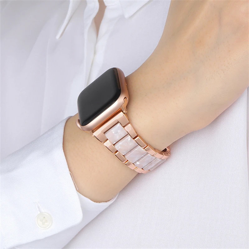 Wristband for Apple Watch Band 7 41 45mm 6 5 4 3 Stainless Steel