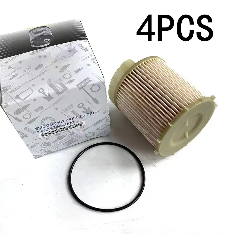 Fuel Filter Element KIT 4PCS for Ssangyong Diesel Car Korando C/Sports/Turismo Rexton 2247634000 6711840125 fuel filter,car filter screen
