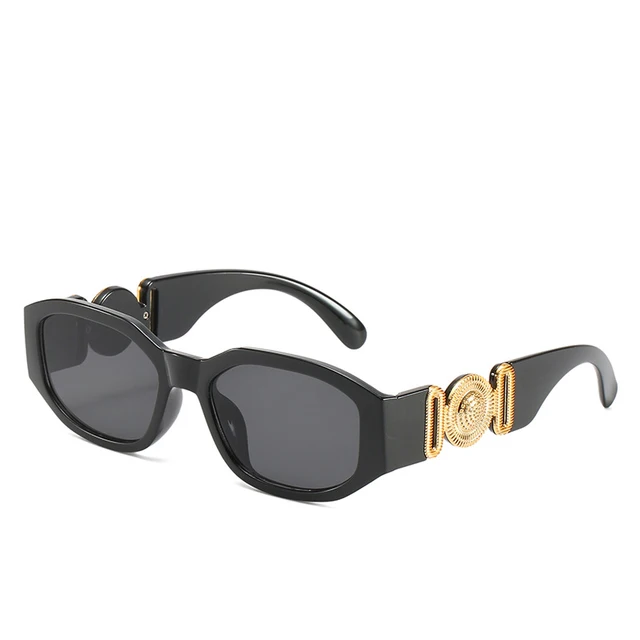Vintage carré luxe petite monture lunettes de soleil hommes femmes Rectangle marque Design mode carré lunettes de soleil nuances Vintage lunettes 1