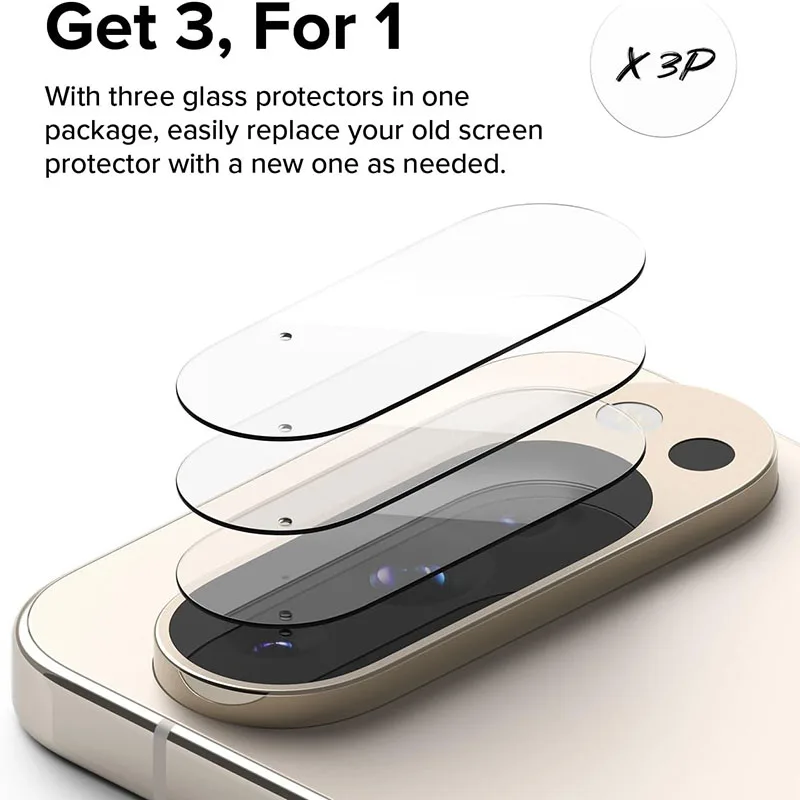 Zurück Hinten Kamera Objektiv Schutz für Google Pixel 9 Pro XL Pixel 9 Pixel 9 Pro Abdeckung Screen Protector Objektiv Gehärtetes Glas Ring Film