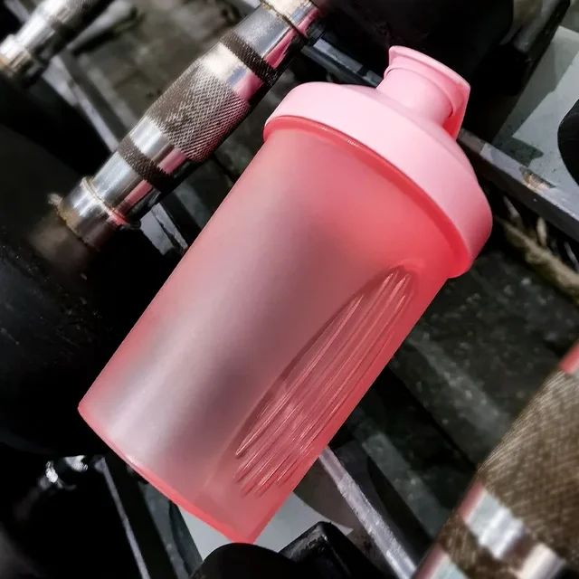 400ml Portable Plastic Drink Cup Shaker Bottles Sport Water Cups Whey Protein Powder Mixer Bottle Fitness Gym Shaker Outdoor 5